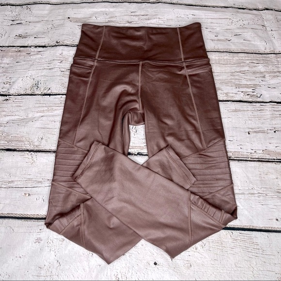 Athleta Inclination Shimmer Moto Tight Size S - Picture 1 of 7